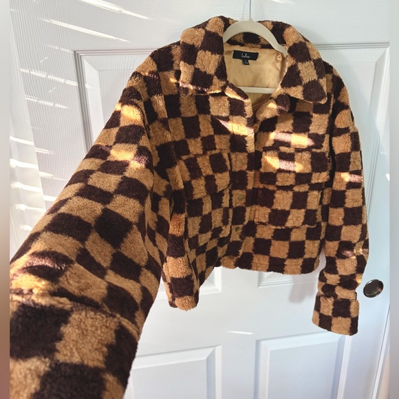 Lulu's Checkered Snap Button Shacket - Picture 4 of 4